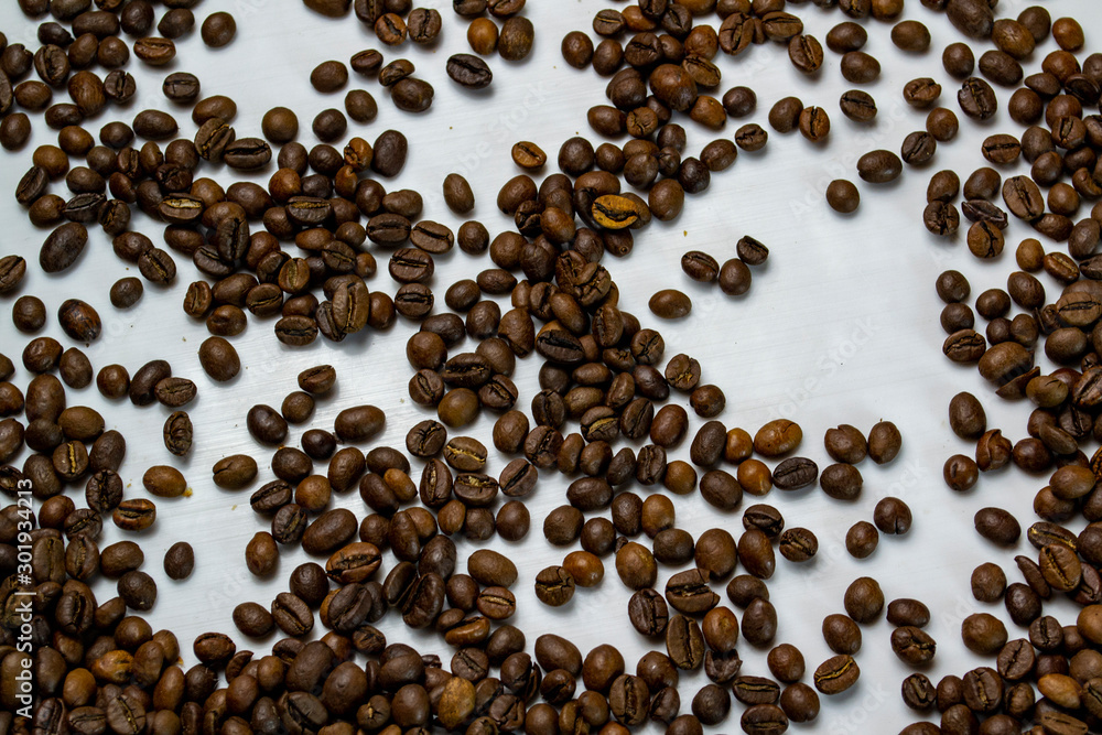ready coffee mockup, background from coffee beans ready coffee mockup, background from coffee beans