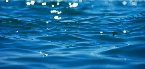 Blue sea water background texture