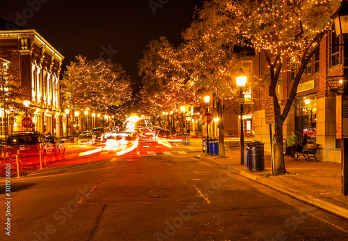 The King Street in the Alexandria at night