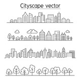 Cityscape vector illustration graphic design