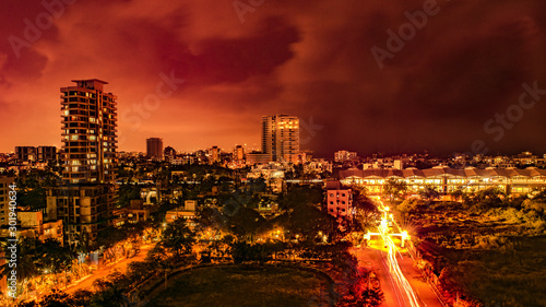 Mumbai City at night, Four Banglow, Seven Banglow photo