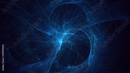 Fractal 3D rendering abstract light background