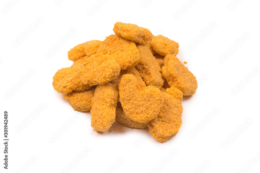 Nuggets isolated on a white background. Nuggets isolated on a white background.