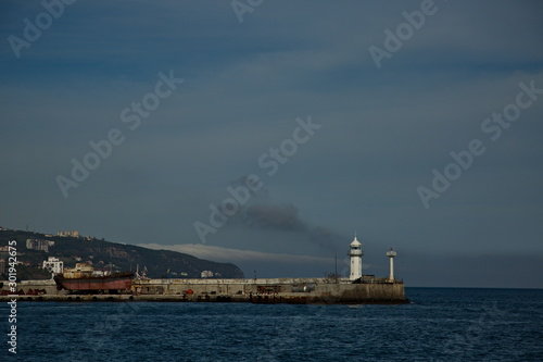 Yalta lighthouse. Crimea.
