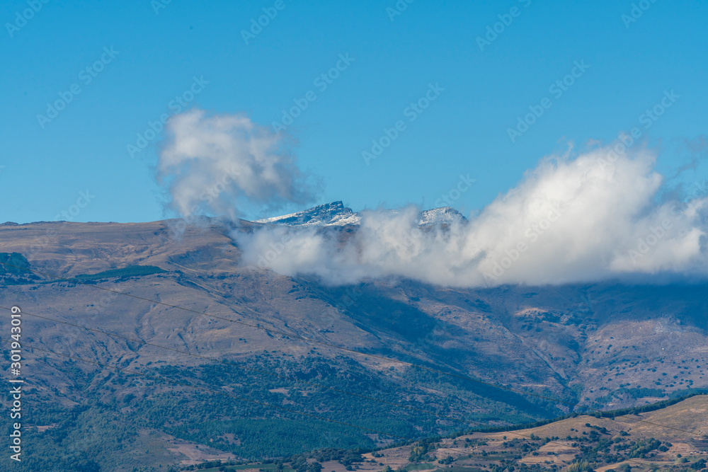 Veleta mountain in Sierra Nevada