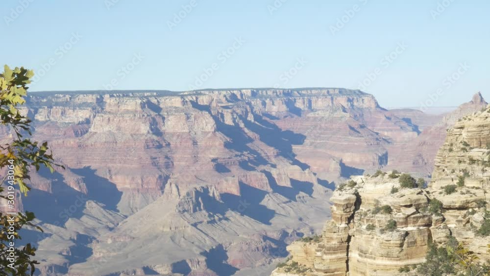 Looking Out from a Viewpoint Over the Grand Canyon in Arizona on a Hot Sunny Day Looking Out from a Viewpoint Over the Grand Canyon in Arizona on a Hot Sunny Day