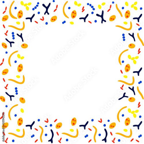 Vector isolated illustration of probiotics