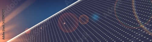 photovoltaic renewable background solar panel 3d