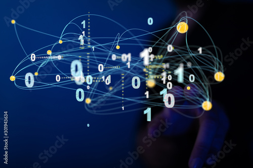 conceptual image with social connection