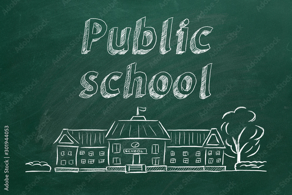 Fototapeta premium Public school