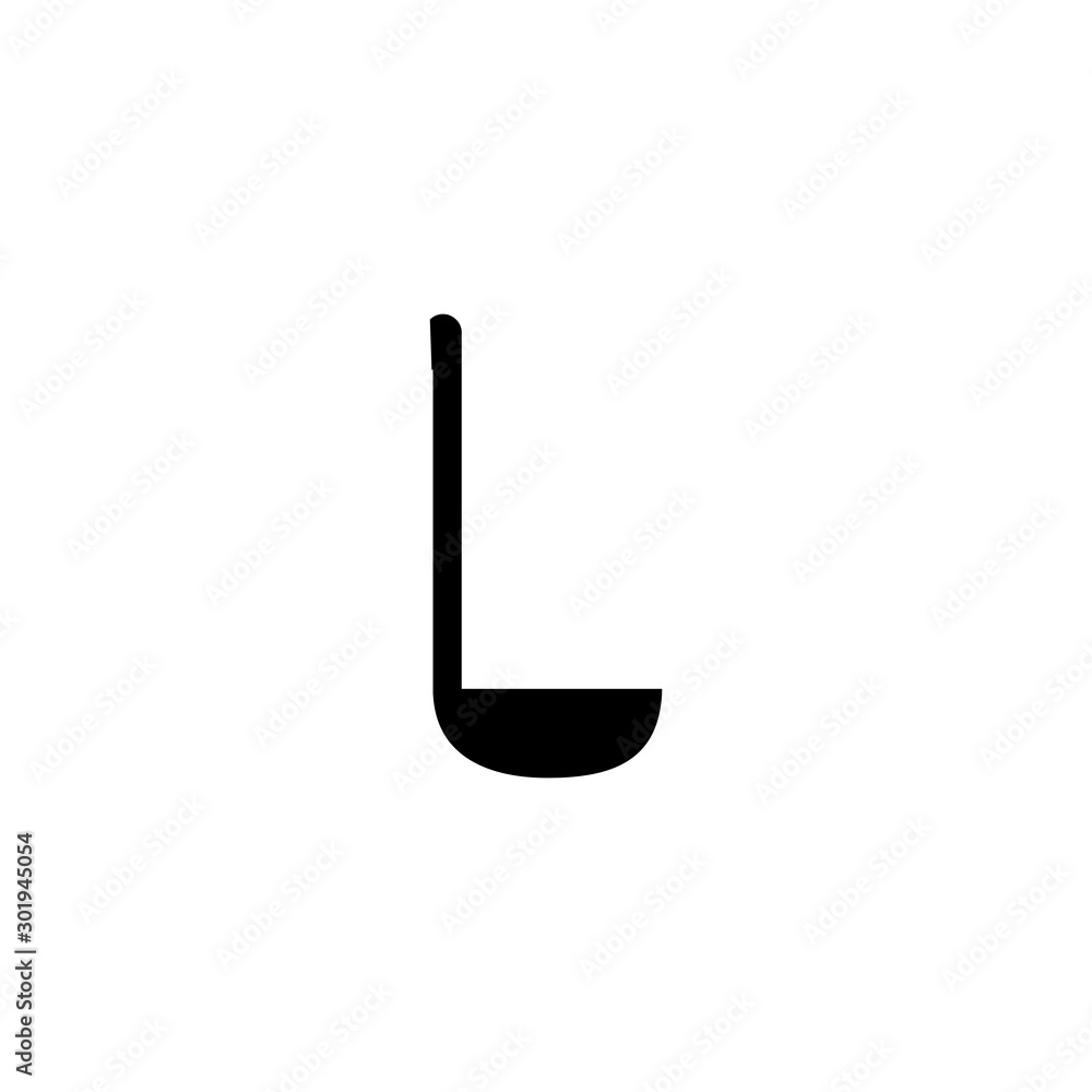 Ladle icon. Kitchen tool symbol. Logo design element Ladle icon. Kitchen tool symbol. Logo design element