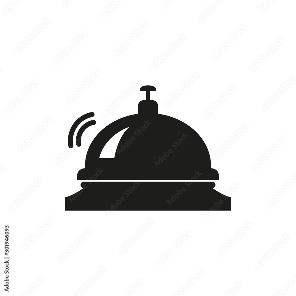 Hotel bell icon. Simple vector illustration Hotel bell icon. Simple vector illustration