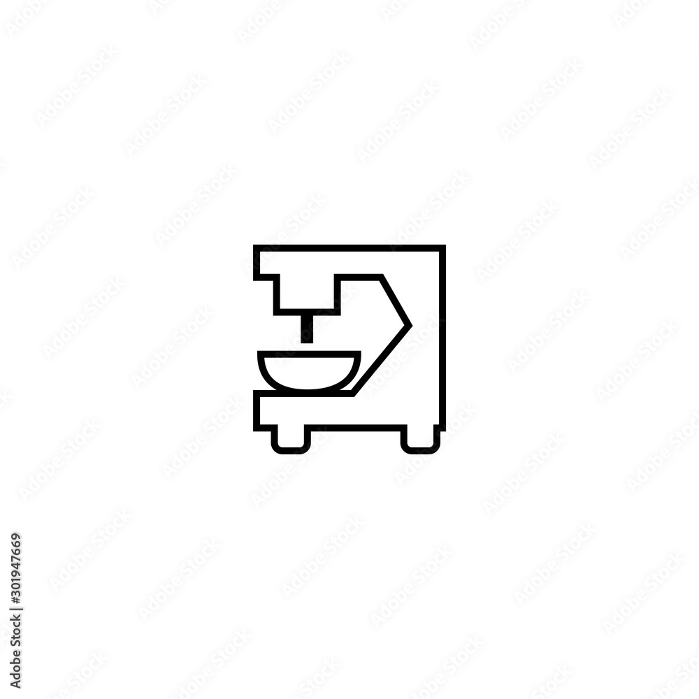 Coffee machine icon. Espresso symbol. Logo design element. Hot drink sign Coffee machine icon. Espresso symbol. Logo design element. Hot drink sign