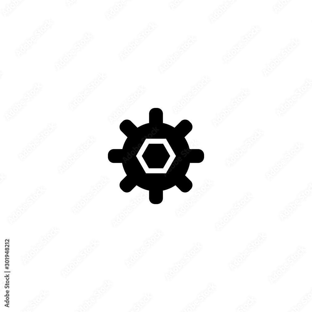 Obraz premium Gear icon. Settings button. Logo design element