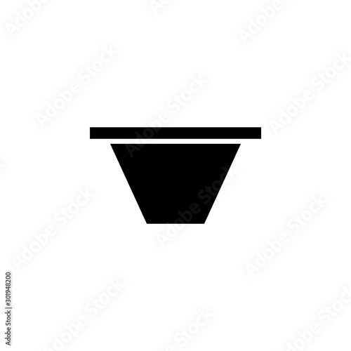 Flowerpot icon.. Nature plant symbol. Logo design element