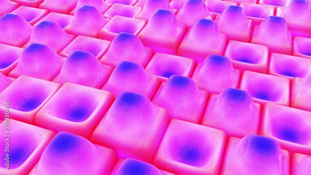Abstract 3d square color object with moving up and downs. Shapes animation geometry texture grid. 4k. Seamless loop. Abstract 3d square color object with moving up and downs. Shapes animation geometry texture grid. 4k. Seamless loop.