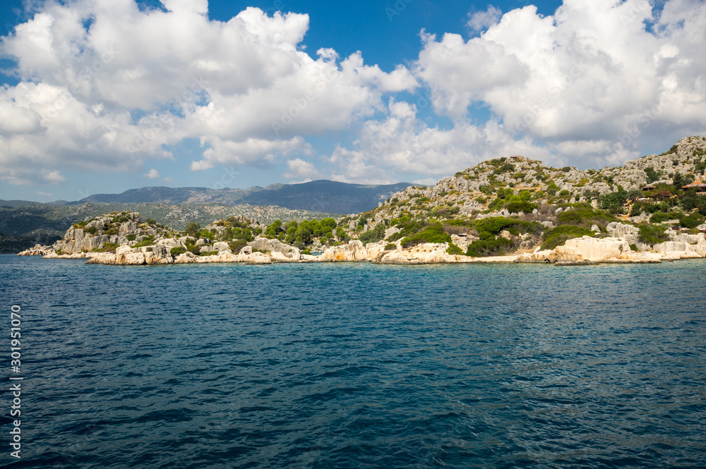 The coast of Mediterranean sea The coast of Mediterranean sea