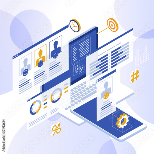 Content marketing strategy web banner.