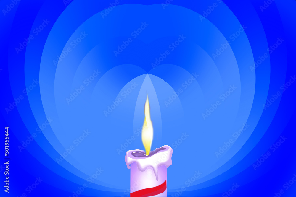Beautiful New Year greeting card in blue color tone Beautiful New Year greeting card in blue color tone
