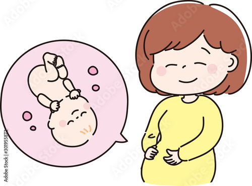 妊婦さんと赤ちゃん