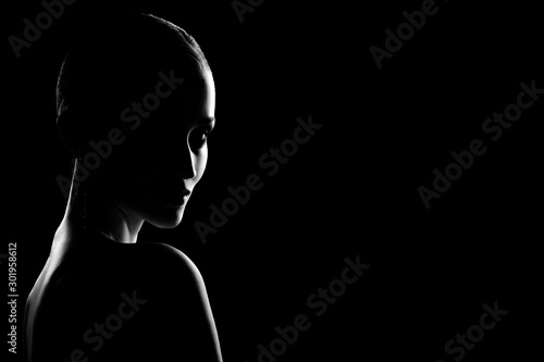 sensual female silhouette