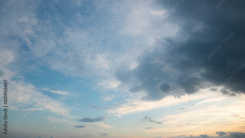 Dark Clouds Covering the Sky at Sunset (time lapse) Dark Clouds Covering the Sky at Sunset (time lapse)