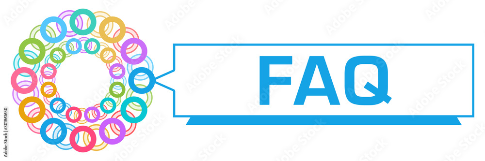 FAQ - Frequently Asked Questions Colorful Rings Circular Triangle Box FAQ - Frequently Asked Questions Colorful Rings Circular Triangle Box