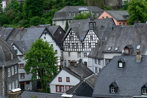 Monschau, medieval old town in Germany, north Eifel