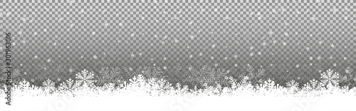 Transparent Chritmas background snowflakes snow winter Illustration Vector eps10