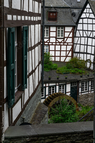 Monschau, medieval old town in Germany, north Eifel