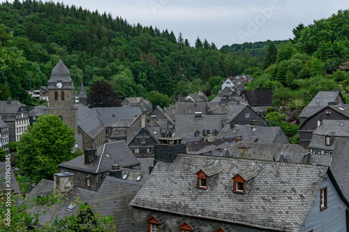 Monschau, medieval old town in Germany, north Eifel