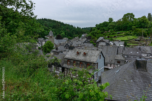 Monschau, medieval old town in Germany, north Eifel