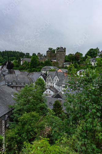 Monschau, medieval old town in Germany, north Eifel
