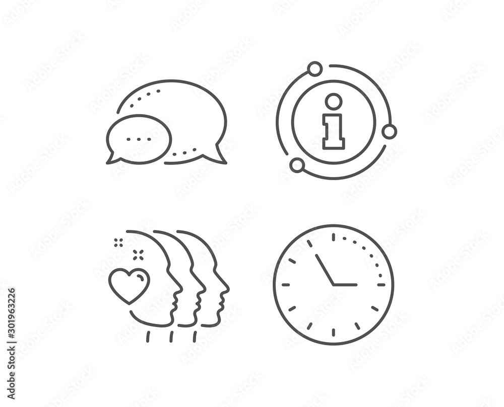 Friends couple line icon. Chat bubble, info sign elements. Friendship sign. Assistance business symbol. Linear friends couple outline icon. Information bubble. Vector Friends couple line icon. Chat bubble, info sign elements. Friendship sign. Assistance business symbol. Linear friends couple outline icon. Information bubble. Vector