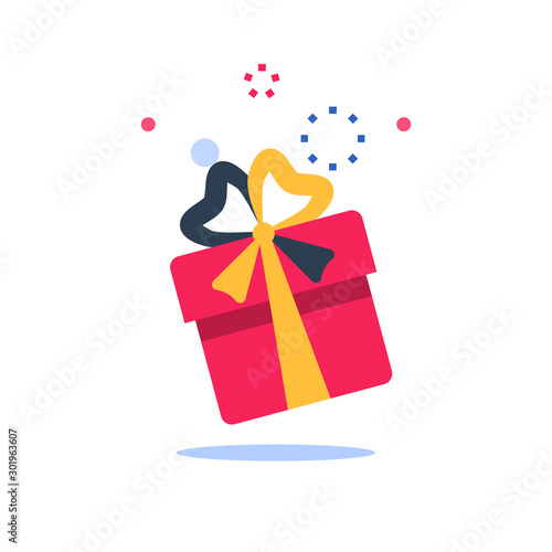 Special reward, prize giveaway, loyalty present, incentive or perks, bonus program