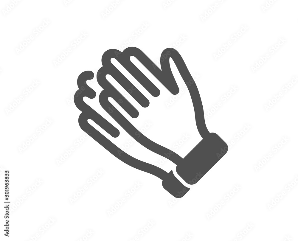 Clap sign. Clapping hands icon. Victory gesture symbol. Classic flat style. Simple clapping hands icon. Vector Clap sign. Clapping hands icon. Victory gesture symbol. Classic flat style. Simple clapping hands icon. Vector