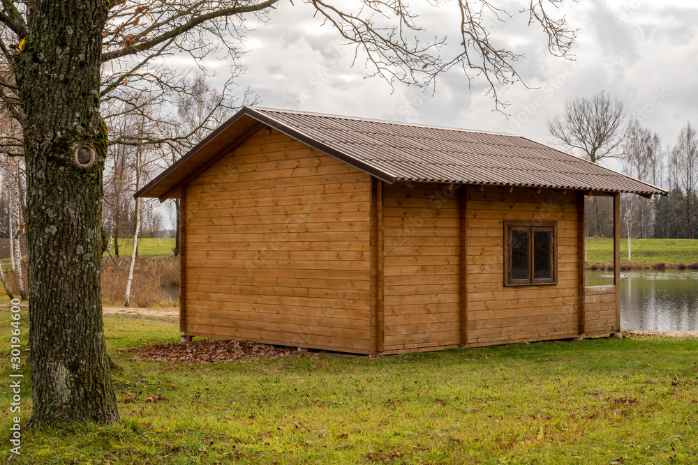 Ecological summerhouse near the lake Ecological summerhouse near the lake
