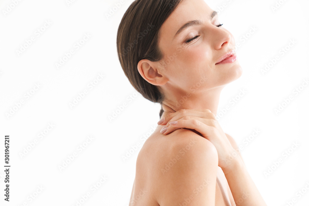 Fototapeta premium Beautiful young sensual topless woman