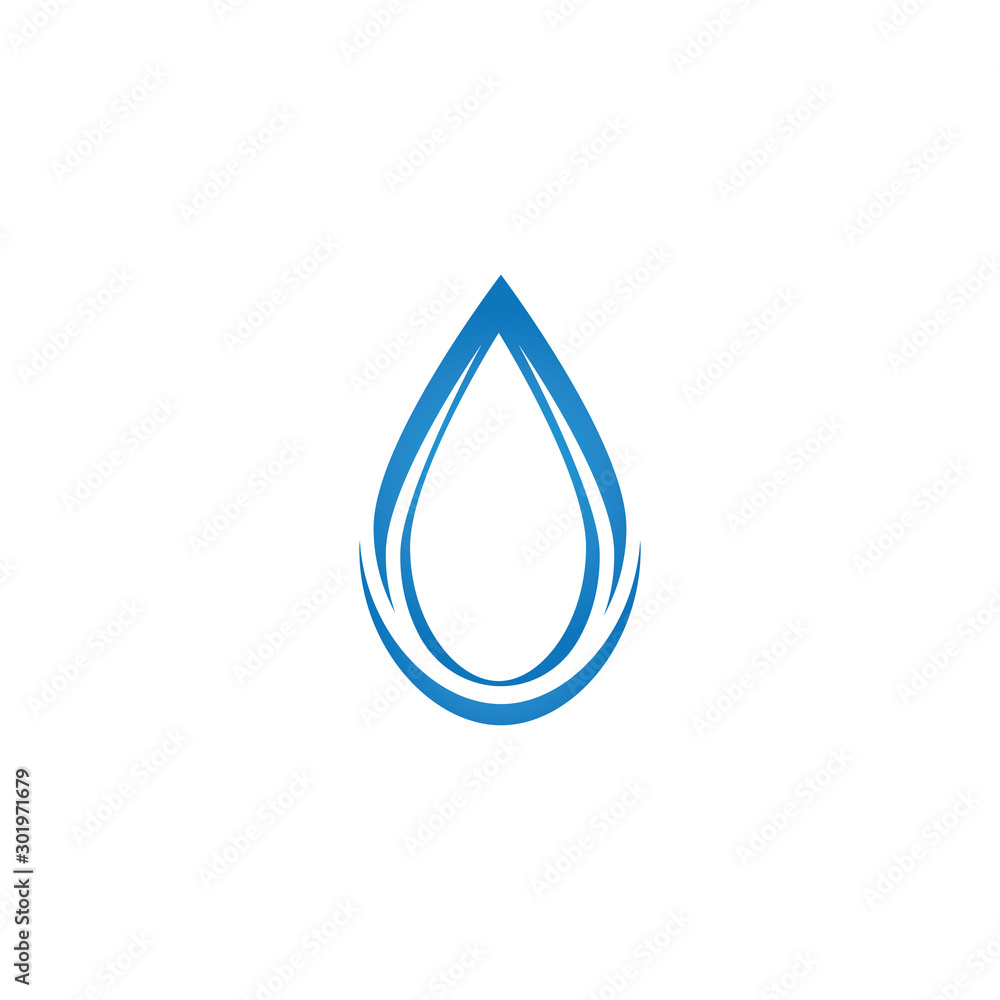 Water drop logo template illustration - Vector Water drop logo template illustration - Vector