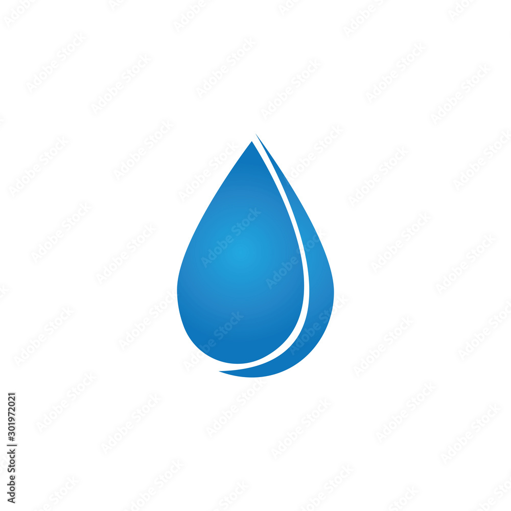 Water drop logo template illustration - Vector Water drop logo template illustration - Vector