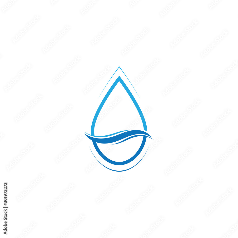 Water drop logo template illustration - Vector Water drop logo template illustration - Vector