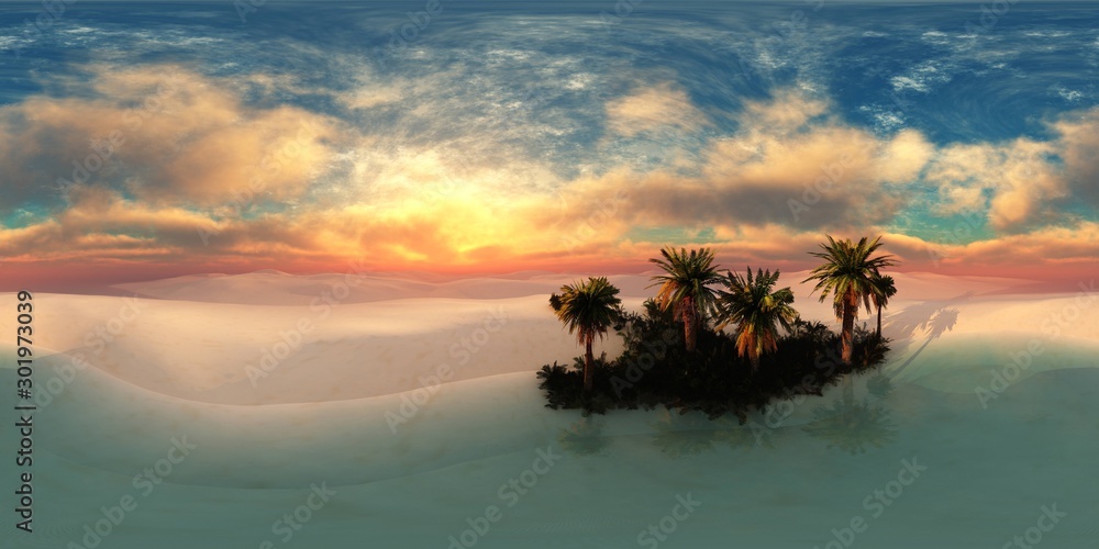 sandy desert. Environment map. HDRI . equidistant projection. Spherical panorama. panorama 360. 3d rendering