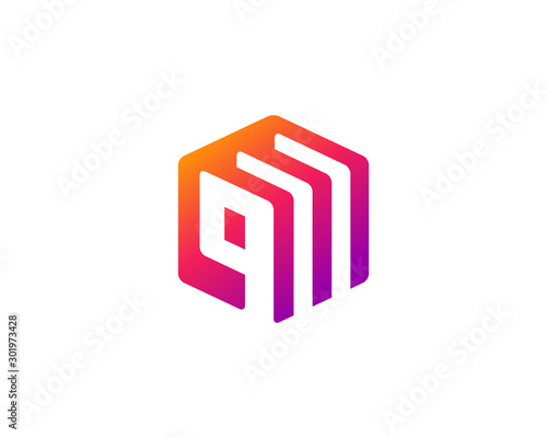 Letter Q document logo icon design template elements