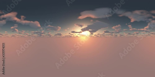 VR 360 degree Panoramic Sky and Clouds. ready for use in 3D environment mapping and virtual reality