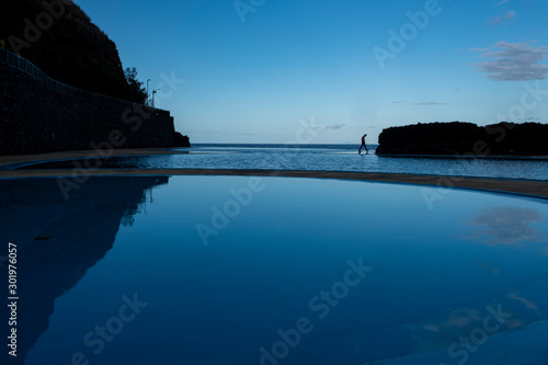 Infinity pool at Porto da Cruz Madeira, Portugal, Europe