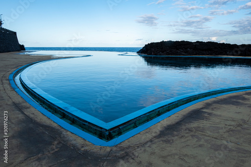 Infinity pool at Porto da Cruz Madeira, Portugal, Europe