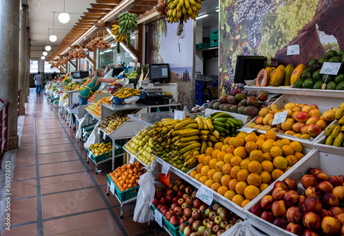 Funchal market Madeira, Portugal, Europe