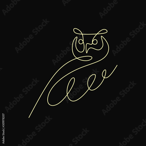 One line design silhouette ...