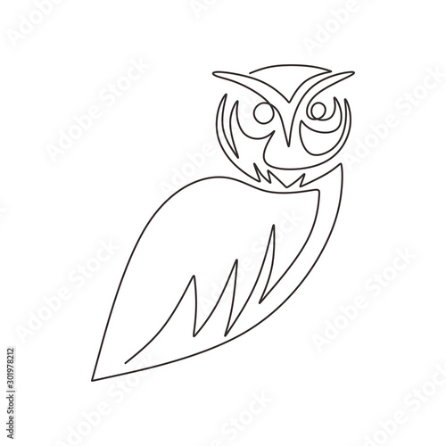One line design silhouette ...
