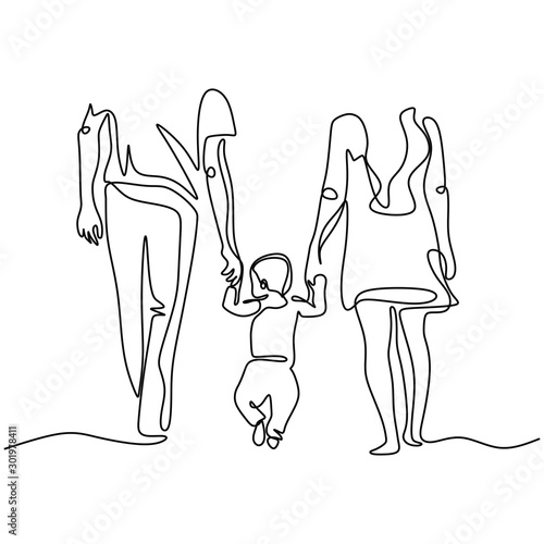 Continuous one single line ...